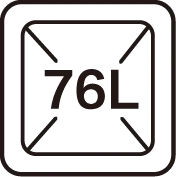 76L Large Oven Cavity